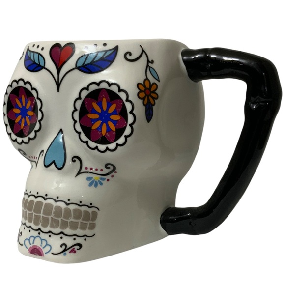 Variety WS Other - Day of the Dead Jumbo Ceramic Mug White Black